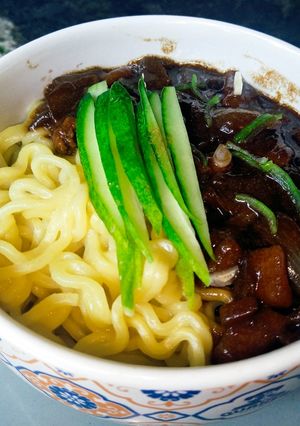 Foto resep Jjajangmyeon (Mie Hitam ala Korea)