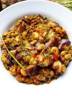 Foto resep Udang terong sambal ijo