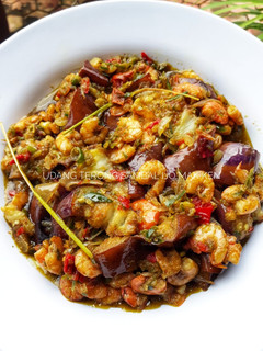 Foto resep Udang terong sambal ijo