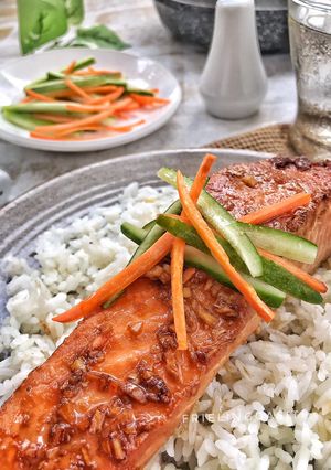 Foto resep Steak Salmon Saus Teriyaki