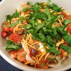 A picture of Orrisa Aloo Matar chaat.
