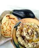 Baba Ganoush, puré de berenjenas🍆 {con un toque ahumado}
