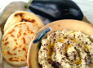 Foto principal de Baba Ganoush, puré de berenjenas🍆 {con un toque ahumado}