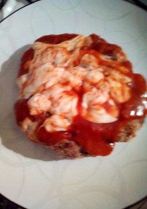Una foto de Pizza de carne picada