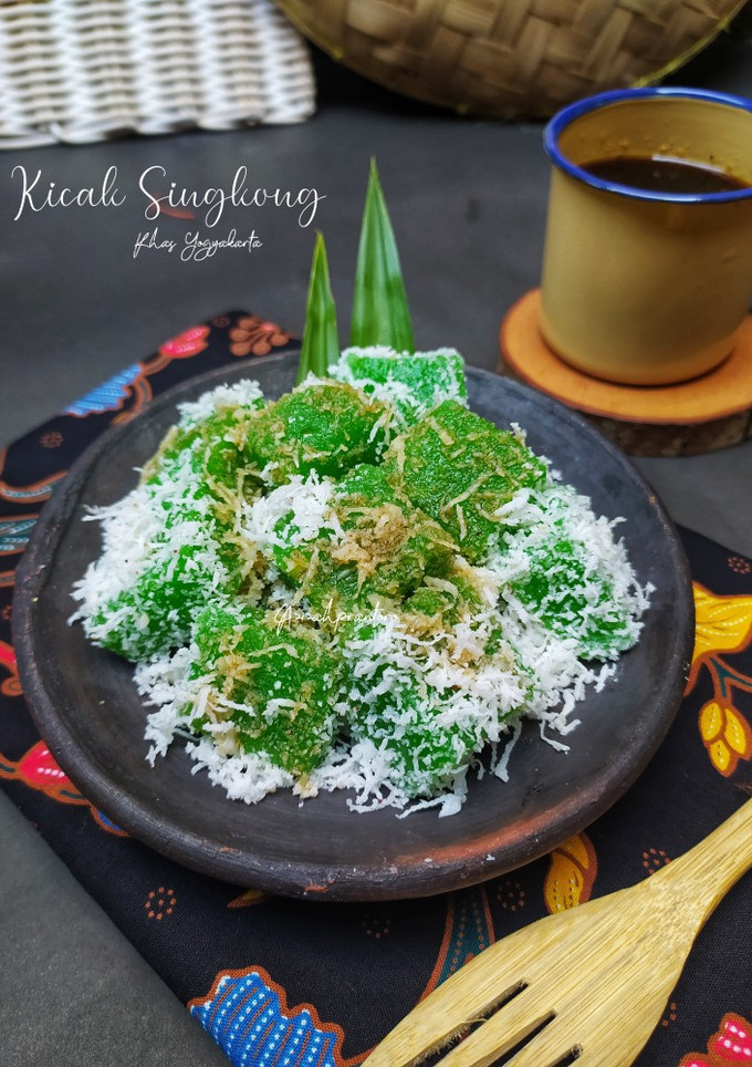 Foto resep Kicak Singkong pandan
