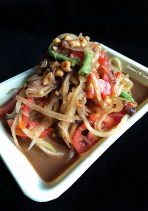 Foto resep SOM TAM (SALAD PEPAYA THAILAND)