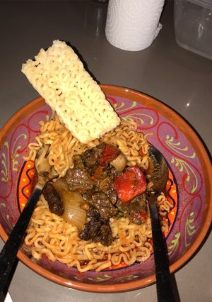 Foto resep Samyang 2x spicy and beef