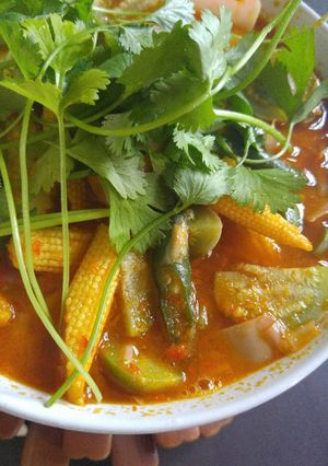 Foto resep Tomyam terung ijo (vege)