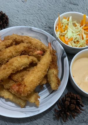 Foto resep Ebi Furai dan Salad Ala Hokben
