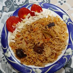 A picture of Pakistani Beef Biryani.