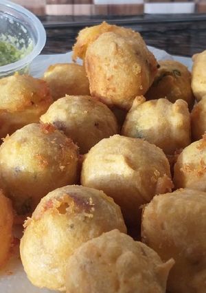 A picture of Bateta Vada#potatoes contest.