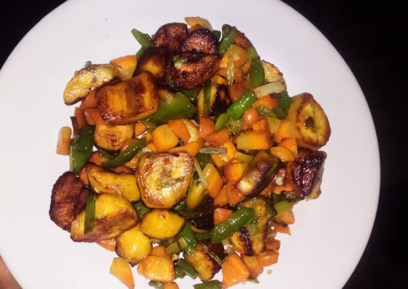 Stir fry plantain