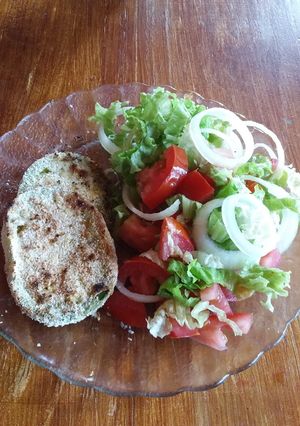 Una foto de Milanesas de zapallitos