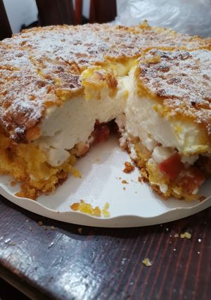 Almás-joghurtos torta recept fotója