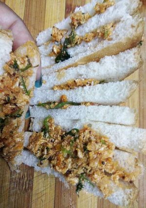 A picture of Egg Chutney sandwich.