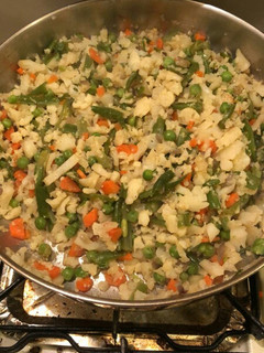Una foto de Coliflor con verduras