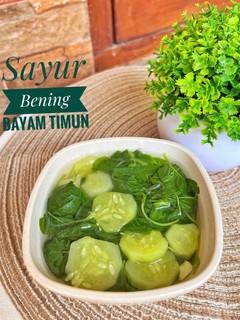 Foto resep Sayur Bening Bayam Timun