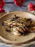 Asian style celeriac matchstick chips