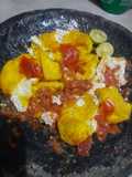 Tahu penyet sambal dadak