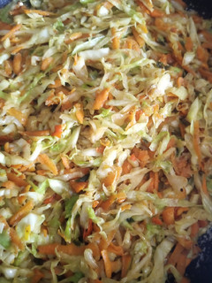 A picture of Spring roll fillings.