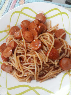 Foto de Macarrão com salsicha