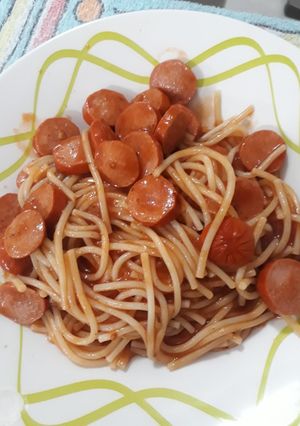Foto de Macarrão com salsicha