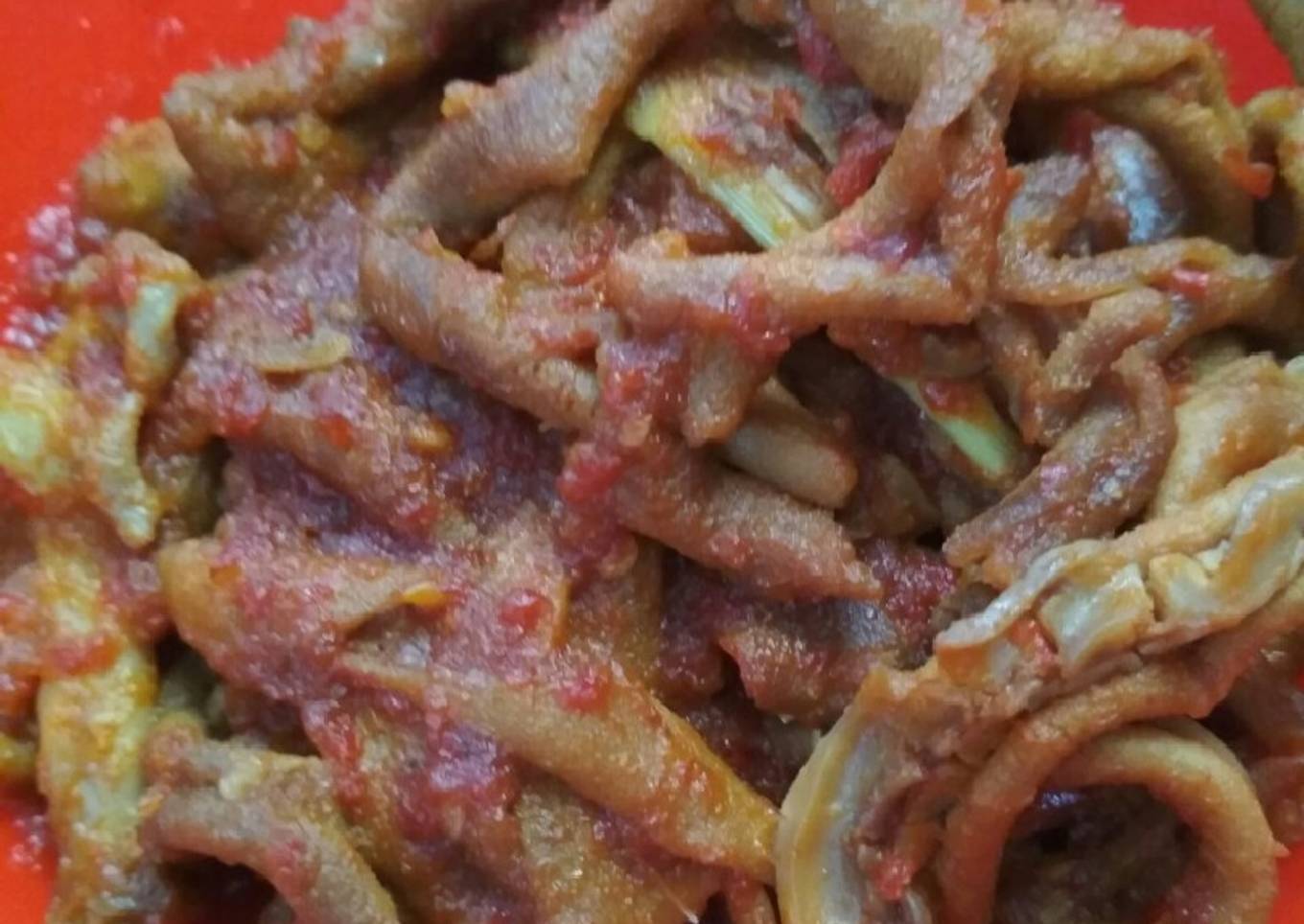 Balado usus ayam