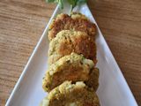 Rice flakes and potato cutlet