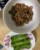 Thịt kho mắm ruốc