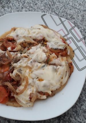 Una foto de Filete de corvina con vegétales