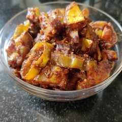 A picture of Instant mango and chilli pickle.
