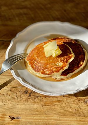 A picture of 🥞 American pancake for Sunday breakfast.
