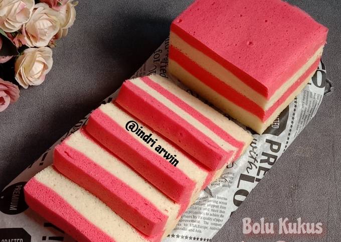 Resep Bolu Kukus Merah Putih Lembut & Moist Resep Bolu Kukus Merah Putih Lembut & Moist
