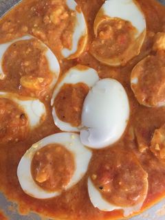 Una foto de Huevos en salsa de sidra!