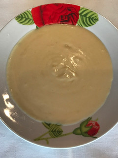 Una foto de Crema de puerros o vickyssoise