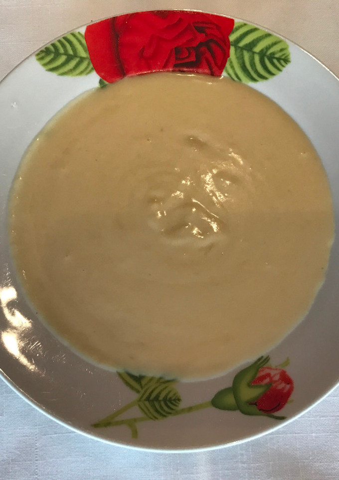 Una foto de Crema de puerros o vickyssoise