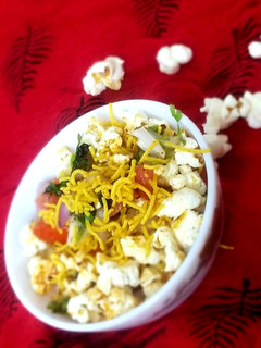 A picture of Popcorns bhel.