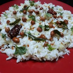 A picture of Kairi ke chawal (Raw Mango Rice).