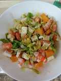 Ensalada de langostinos y naranja
