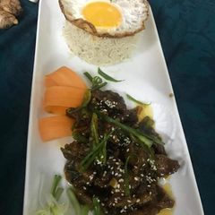 Mongolian beef A picture of Mongolian beef.