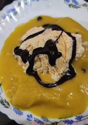 A picture of Mango mousse.