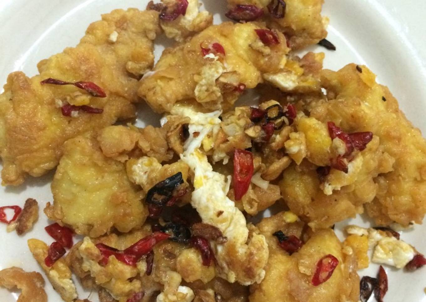 Ayam Telur Asin (percobaan pertama)