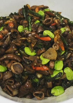 Foto resep Cumi asin cabe ijo
