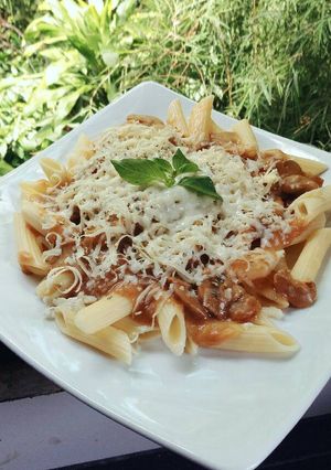 Foto resep Penne with Mushroom Sauce (basic recipe)