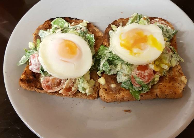 Recipe of Super Quick Homemade My Avocado +Poached Egg Breakfast.💟