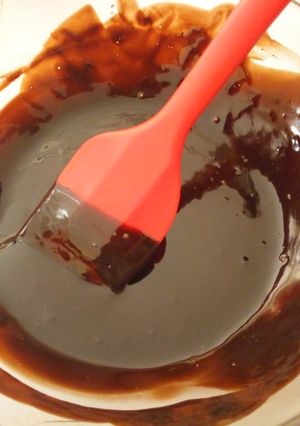 A picture of Chocolate ganache #4WeeksChallenge.