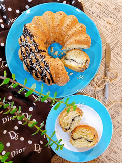 عکسی از دستور کیک با رویه ی کنجد