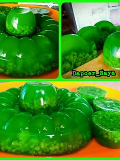 Foto resep Puding Lumut Hijau Daun Pandan