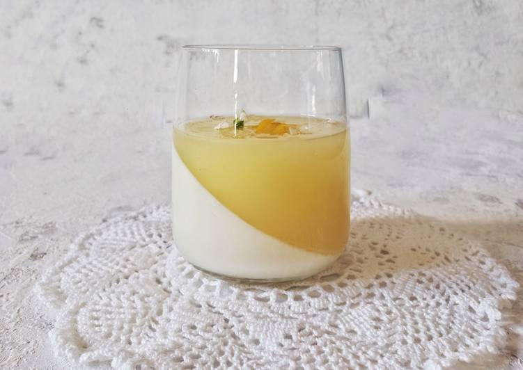 Panna cotta e crema al limone