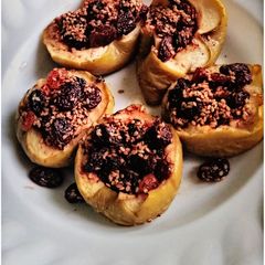Baked raisin,sesame crisp Apples#teamcontest#bakingclassy.#Baked A picture of Baked raisin,sesame crisp Apples#teamcontest#bakingclassy.#Baked.